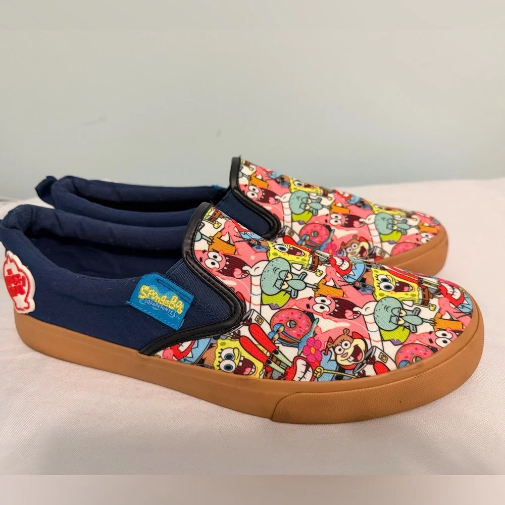 Ground Up SpongeBob Slip On Sneakers Men's 11 Krusty Krab